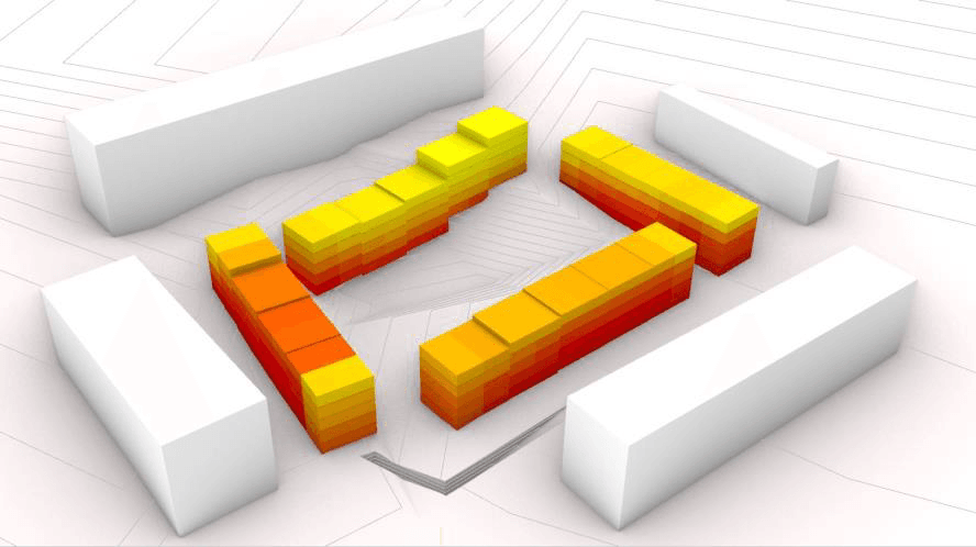 Building with energy analysis