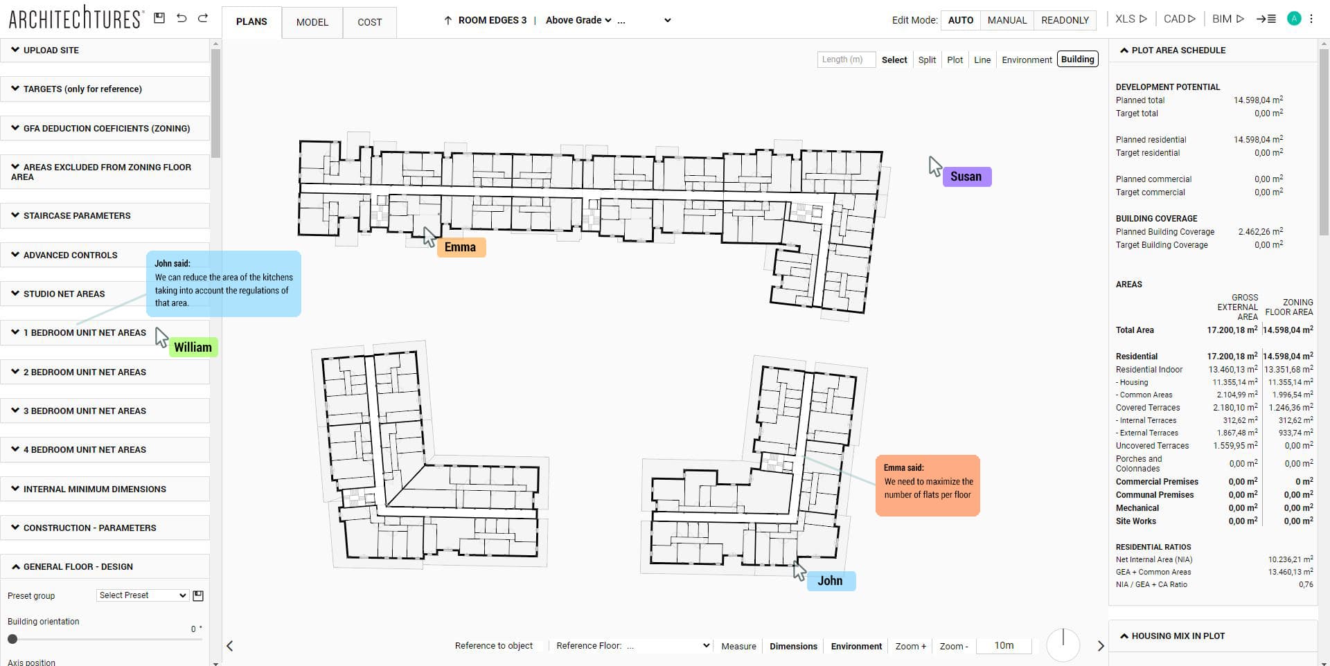 Editor with collaborative comments