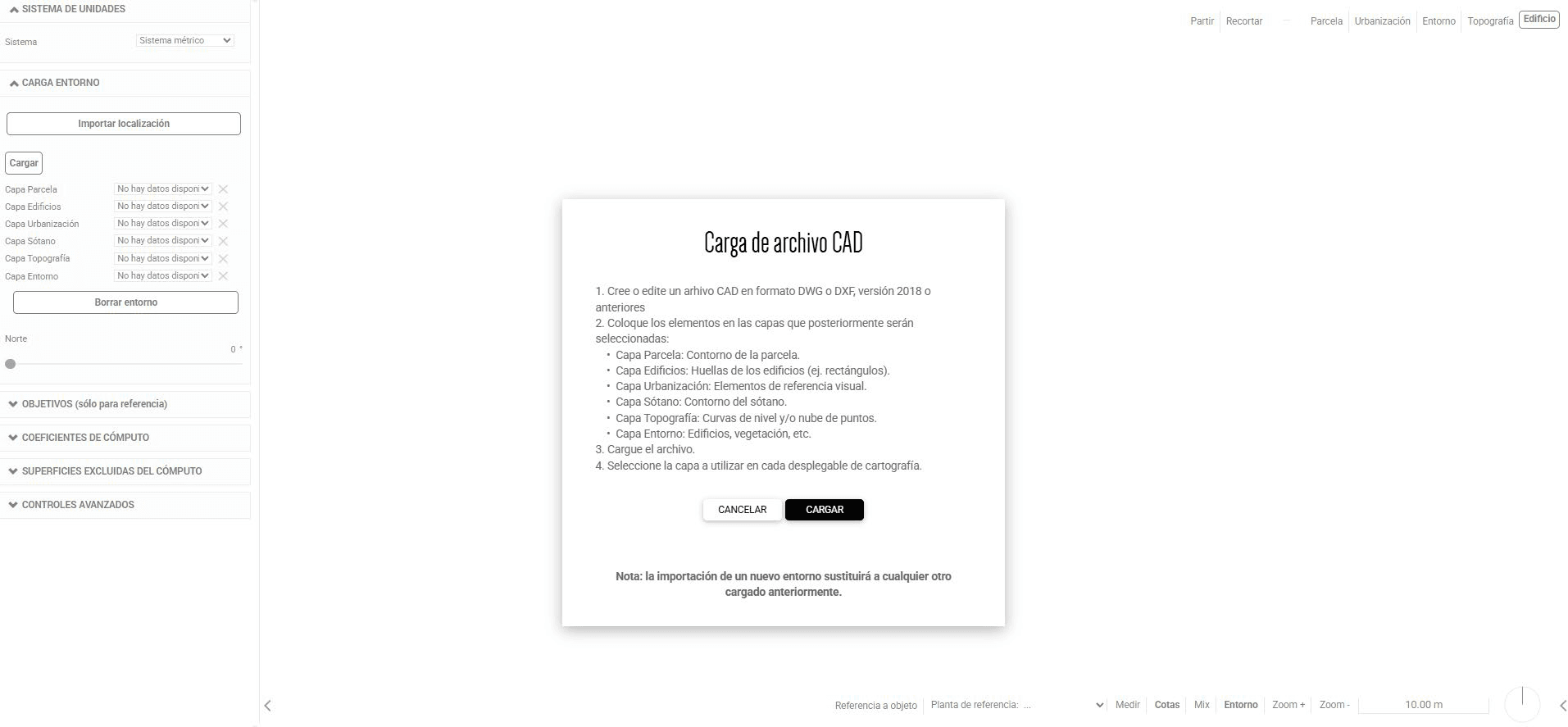 Cargar CAD en ARCHITEChTURES