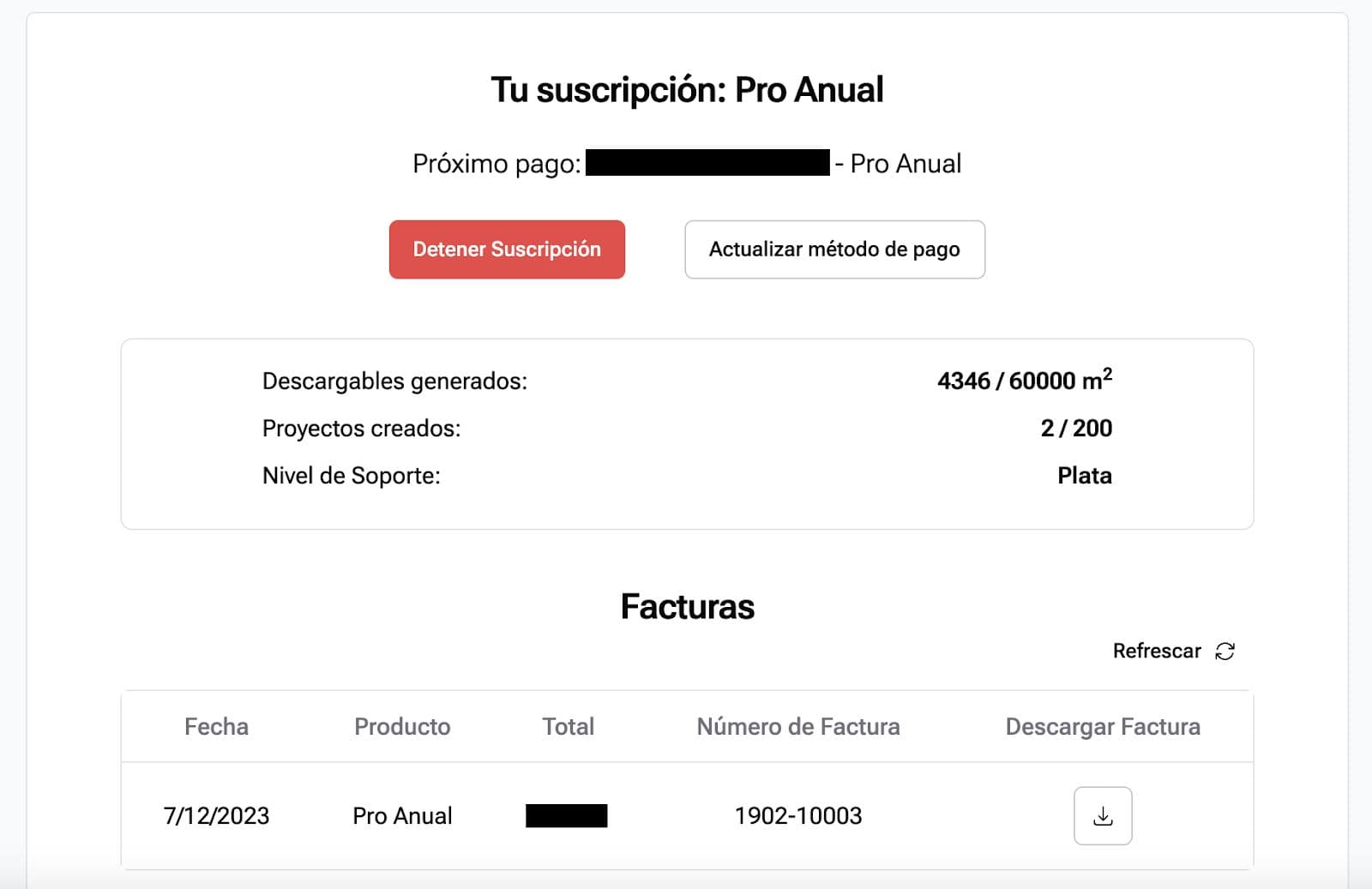 Suscripción de usuario en ARCHITEChTURES