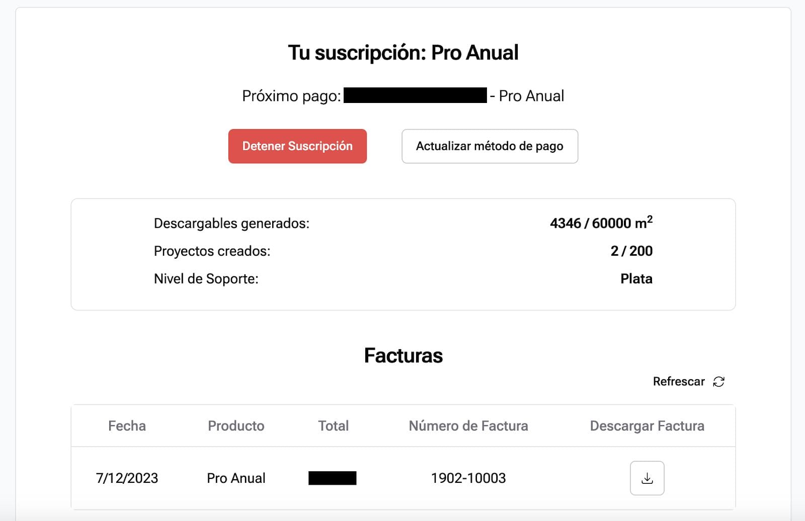 Suscripción de usuario en ARCHITEChTURES