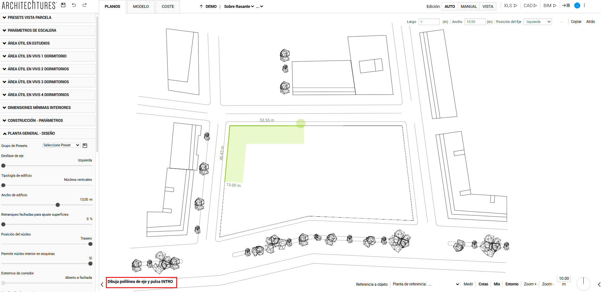 Herramienta edificio en ARCHITEChTURES