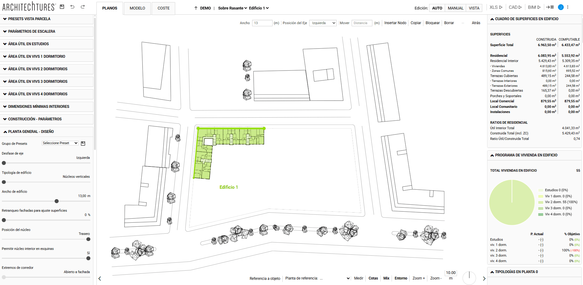 Herramienta edificio en ARCHITEChTURES