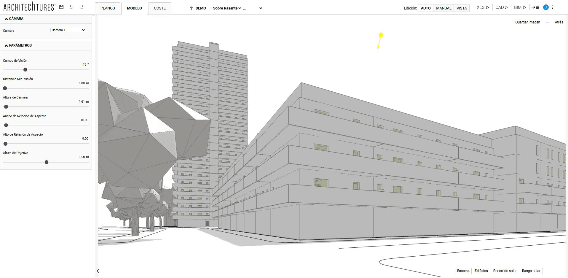 Añadir camara con ARCHITEChTURES