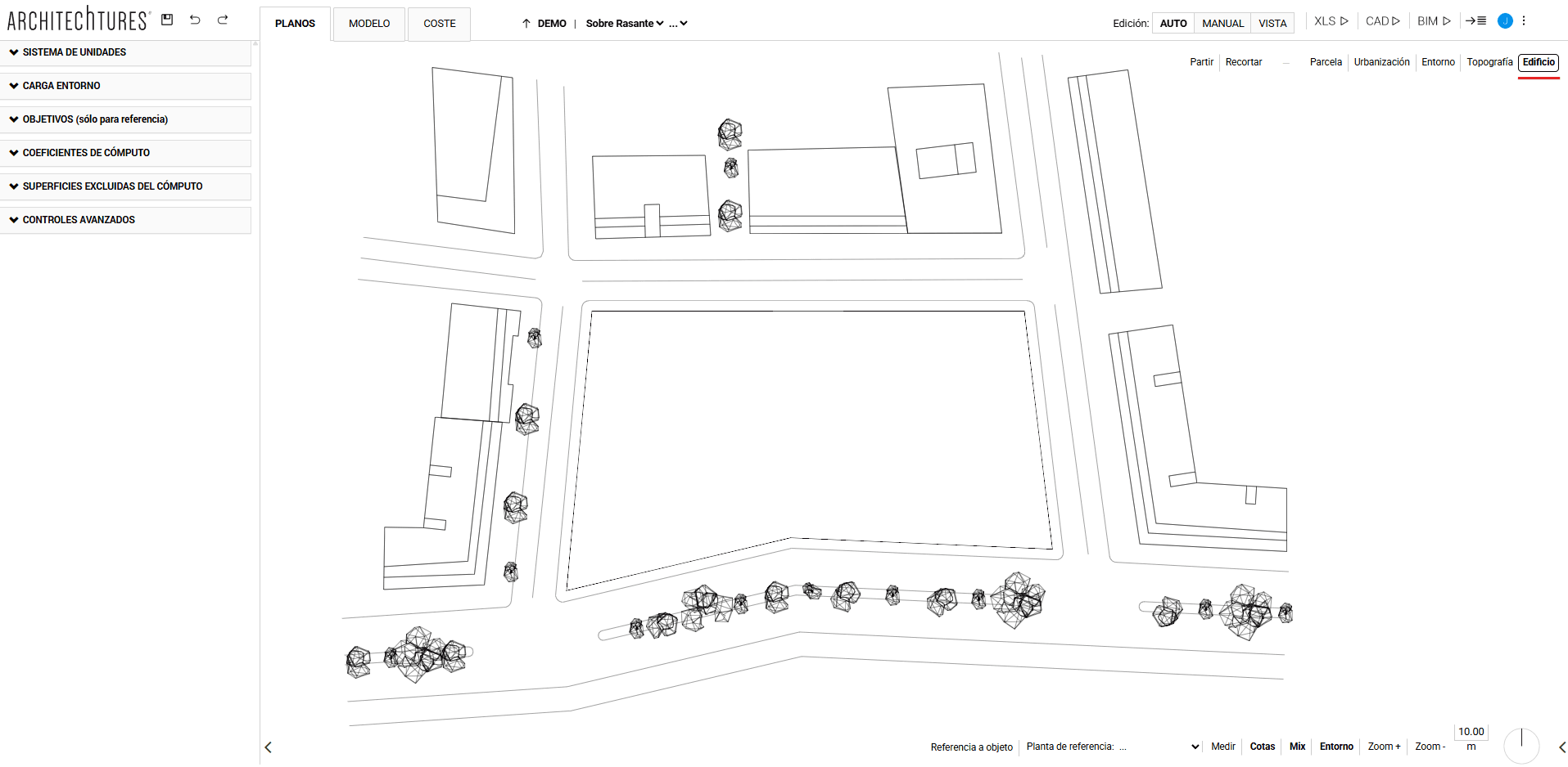 planta general de parcela en ARCHITEChTURES