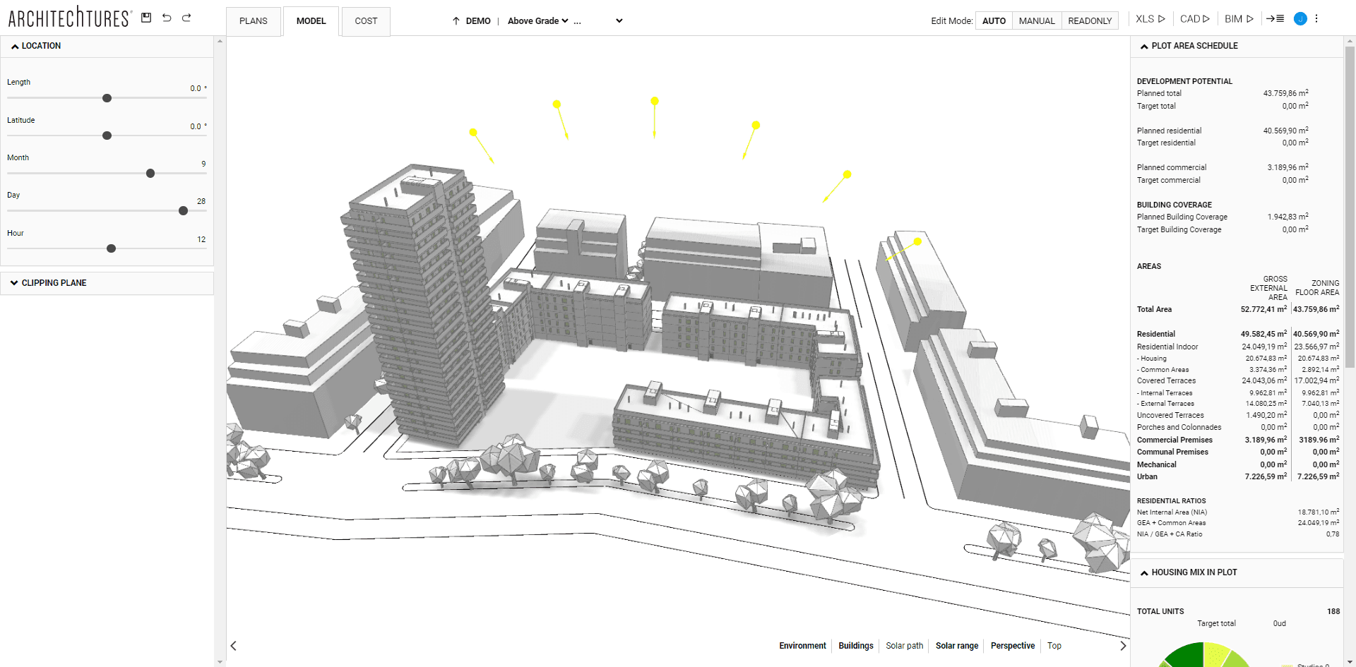 Solar Range Visualization" in ARCHITEChTURES