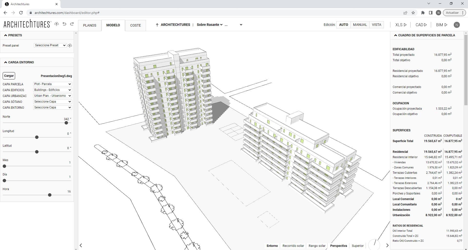 User Interface: Browsing ARCHITEChTUERS building design platform ...