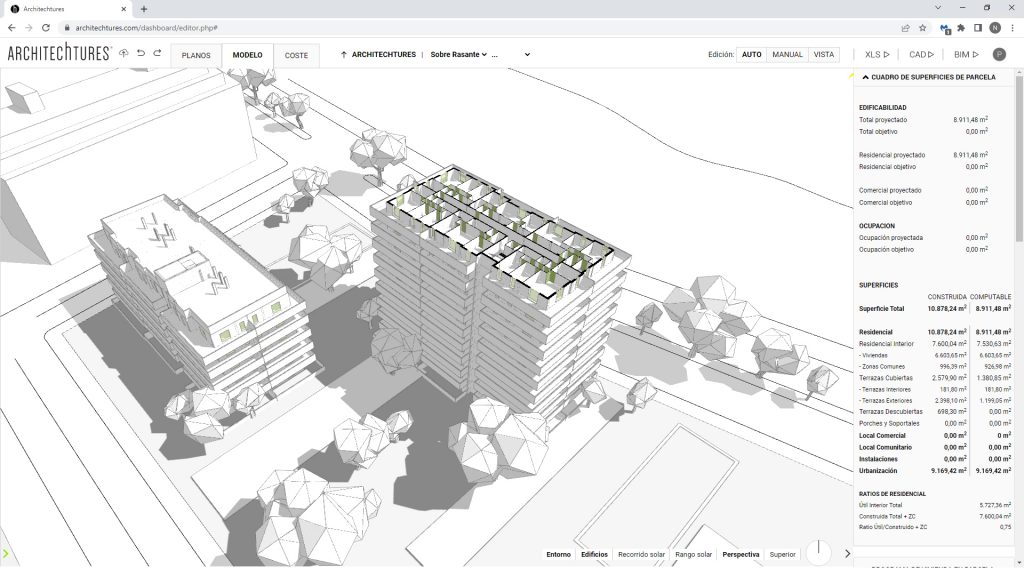 ARCHITEChTURES interface screenshot